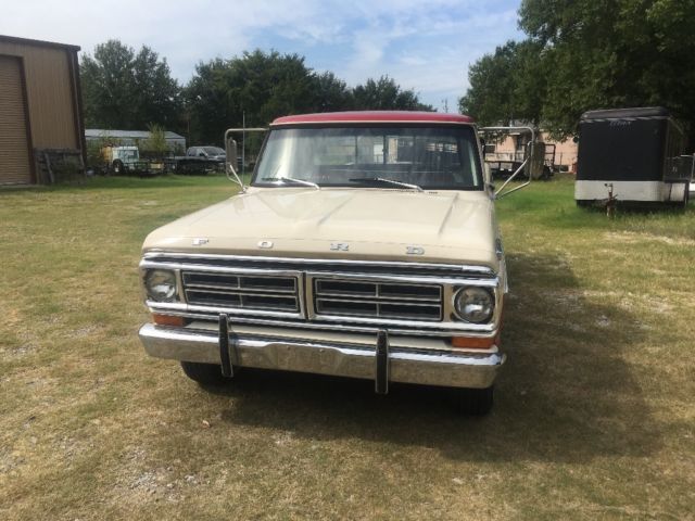1970 Red/white Ford F-250 Standard Cab Pickup