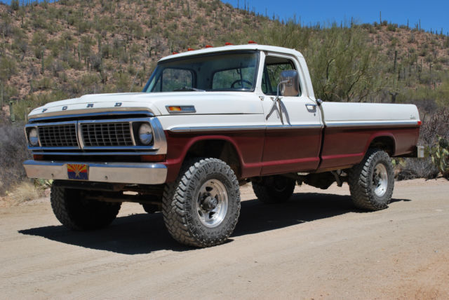 1970 White / Red Ford F-250 Standard Cab Pickup
