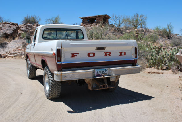 1970 White / Red Ford F-250 Standard Cab Pickup