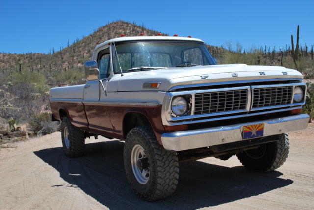1970 White / Red Ford F-250 Standard Cab Pickup