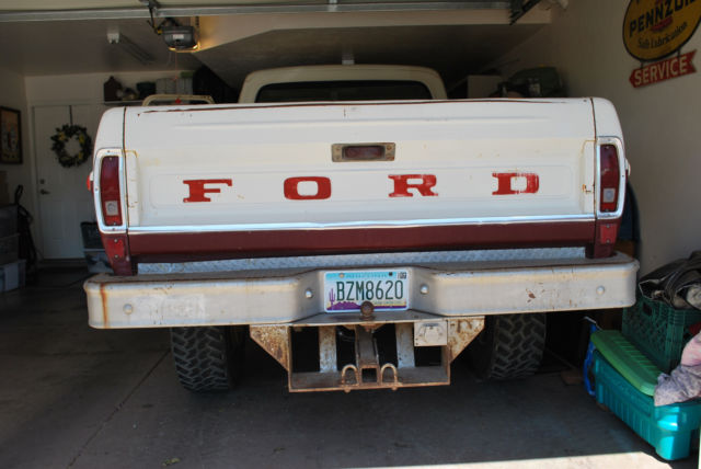 1970 White / Red Ford F-250 Standard Cab Pickup