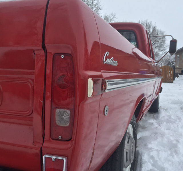 1970 Red Ford F-250 Standard Cab Pickup