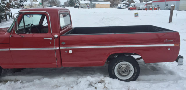 1970 Red Ford F-250 Standard Cab Pickup