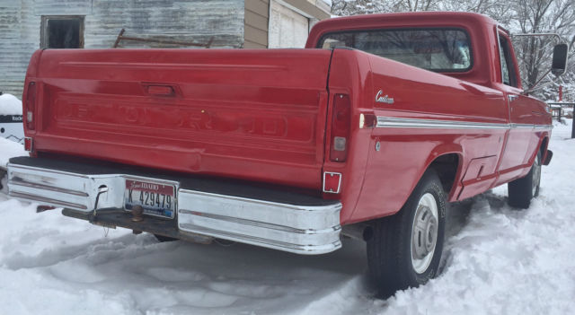 1970 Red Ford F-250 Standard Cab Pickup