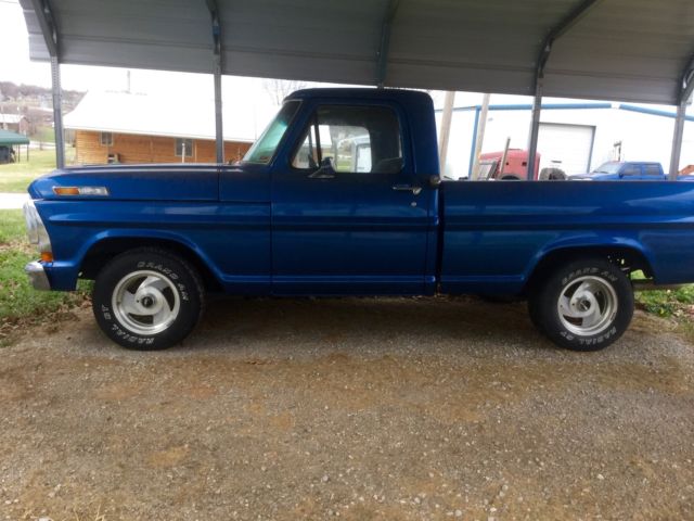 1970 Blue Ford F-100 Standard Cab Pickup