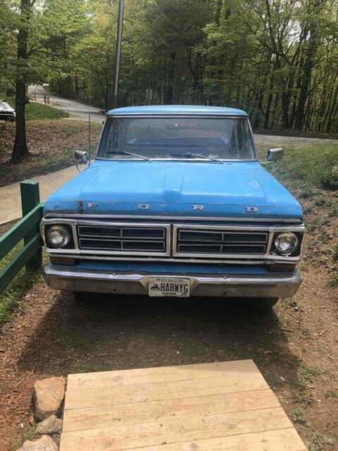 1970 Blue Ford F100 Pickup