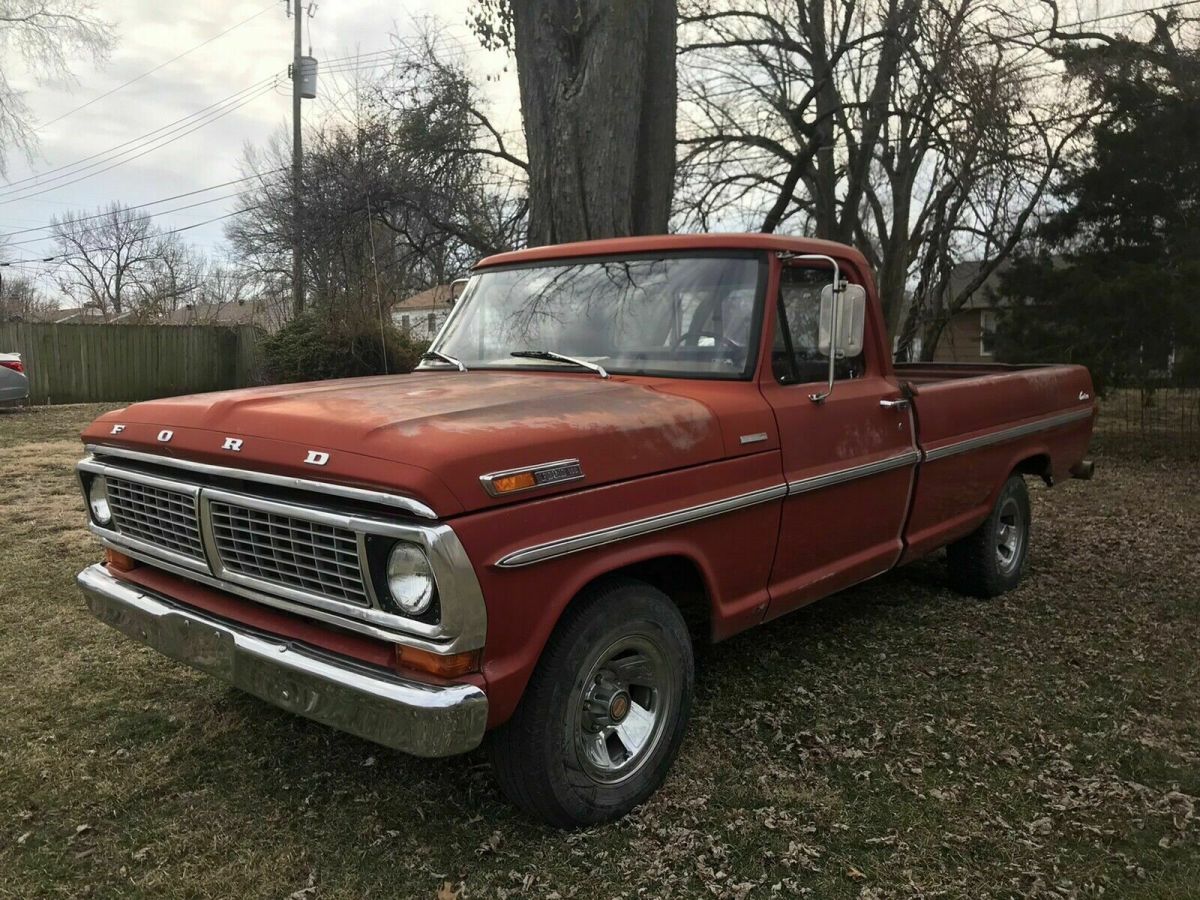1970 Red Ford F100 Pickup