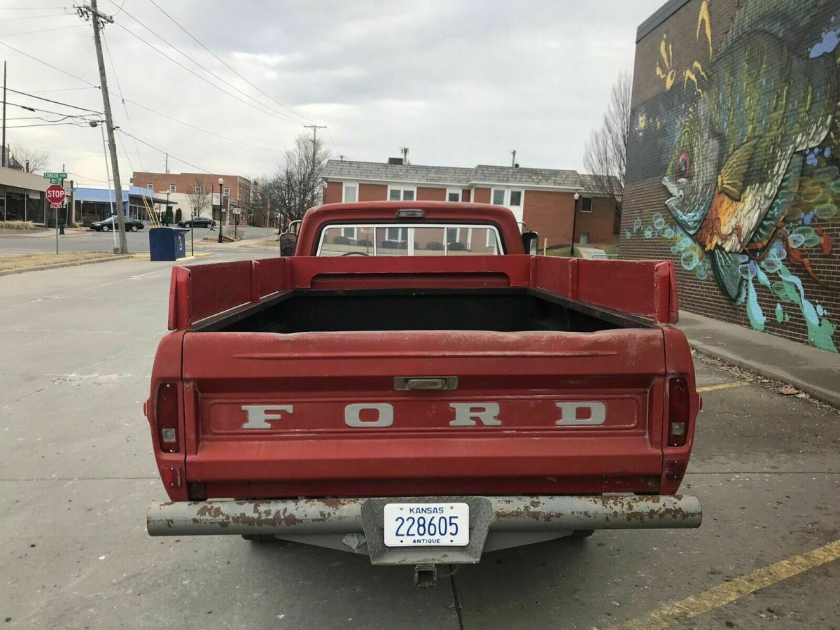1970 Red Ford F100 Pickup
