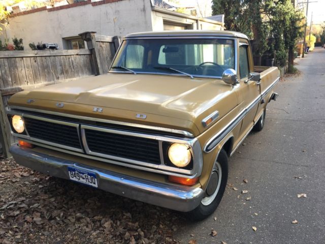 1970 Yellow Ford F-100