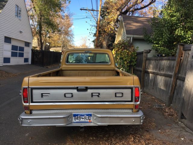 1970 Yellow Ford F-100
