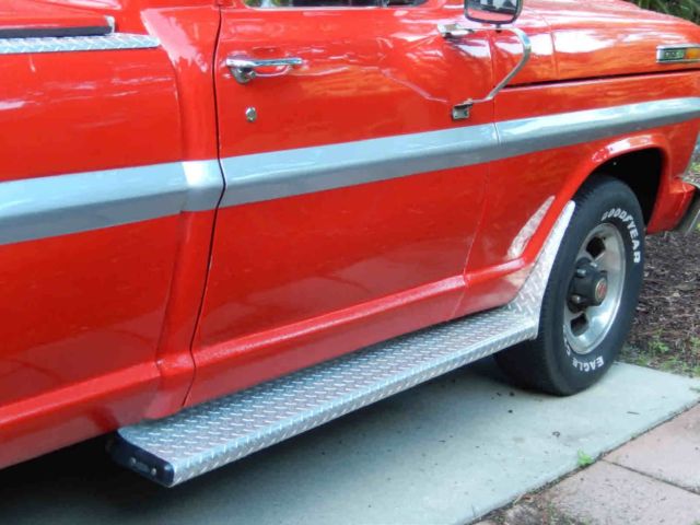 1970 CHERRY RED Ford F-100 Standard Cab Pickup