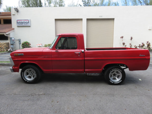 1970 RED Ford F-100 Standard Cab Pickup