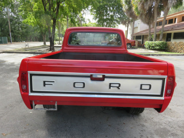 1970 RED Ford F-100 Standard Cab Pickup