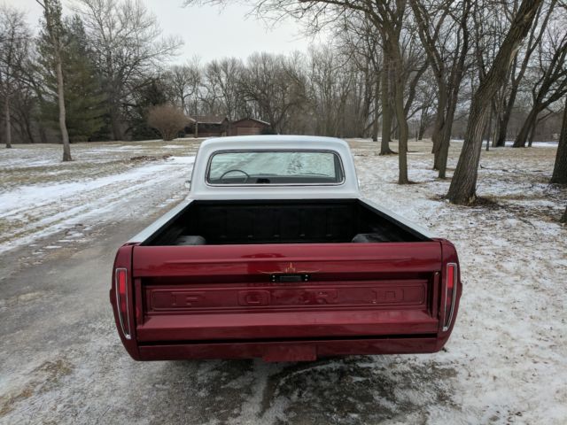 1970 white red Ford F-100