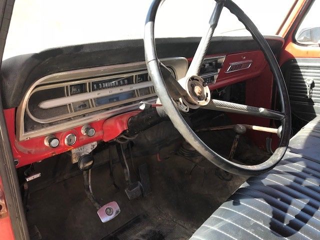 1970 Red Ford F-250 Standard Cab Pickup