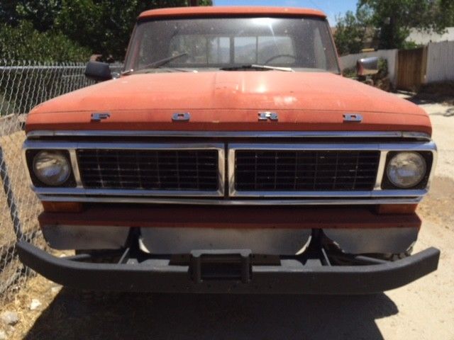 1970 Red Ford F-250 Standard Cab Pickup