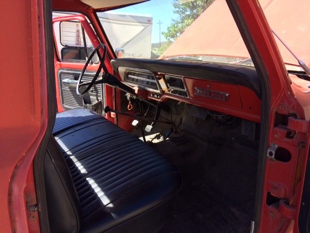 1970 Red Ford F-250 Standard Cab Pickup