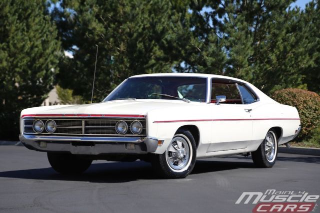 1970 White Ford Galaxie Coupe