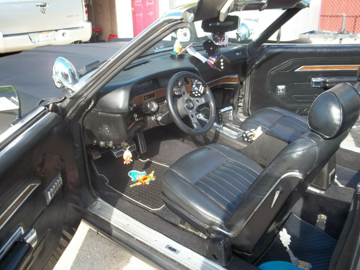 1970 Black Ford Galaxie Convertible