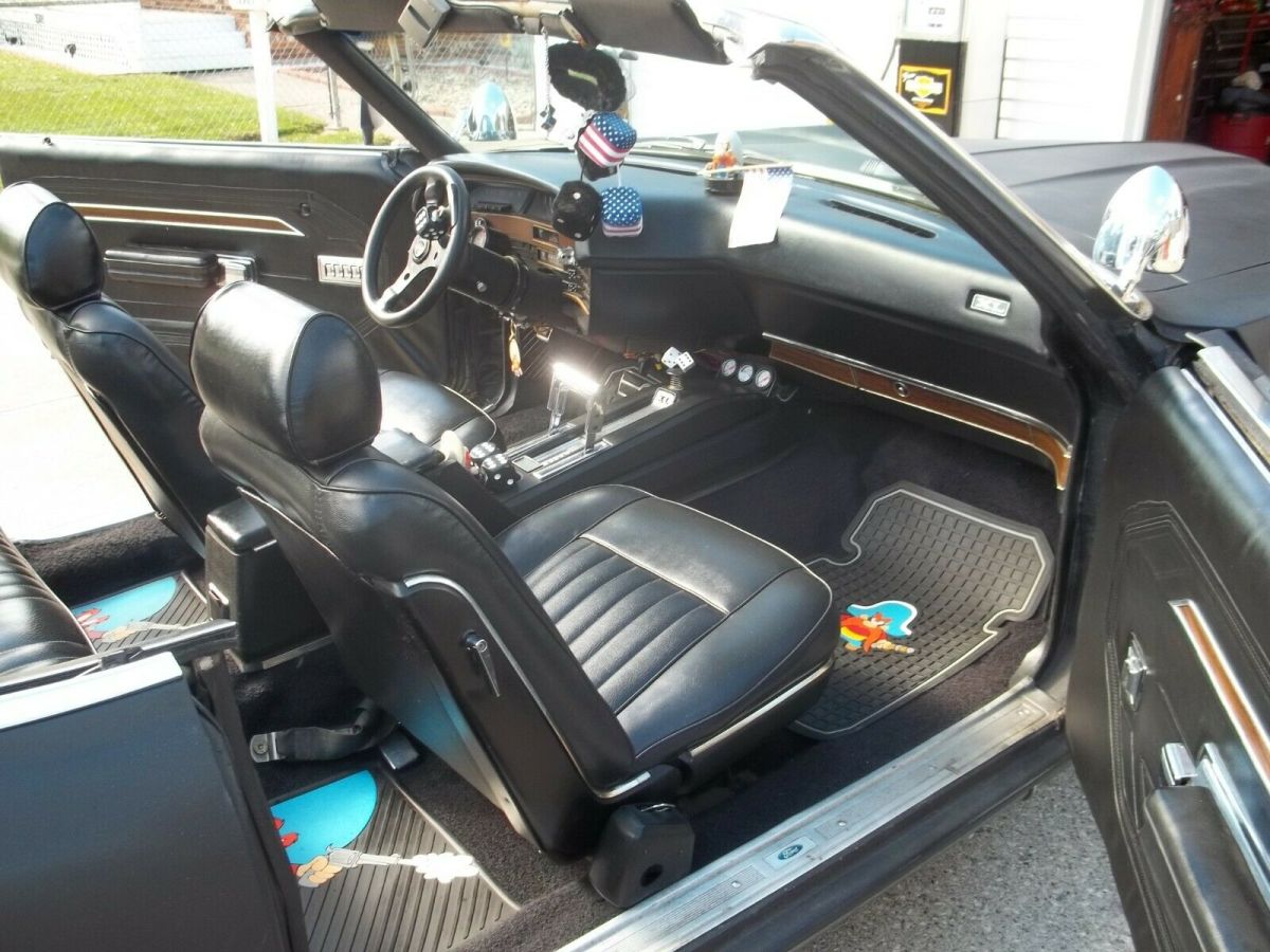 1970 Black Ford Galaxie Convertible