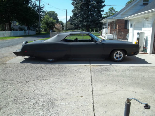 1970 Black Ford Galaxie Convertible