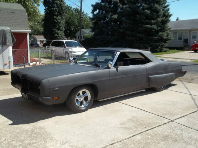 1970 Black Ford Galaxie Convertible