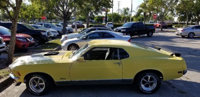 1970 Yellow Ford Mustang Fastback