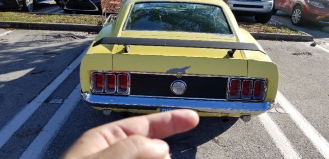 1970 Yellow Ford Mustang Fastback