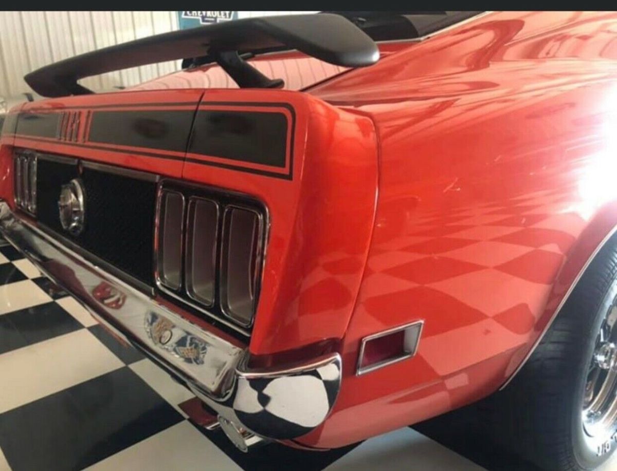 1970 Orange Ford Mustang Coupe