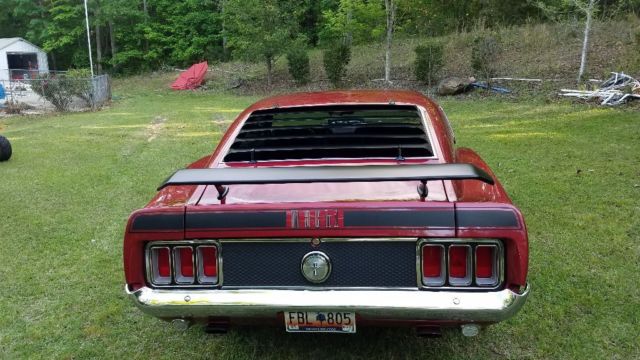1970 Burgundy Ford Mustang Fastback