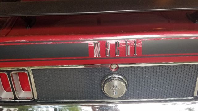 1970 Burgundy Ford Mustang Fastback