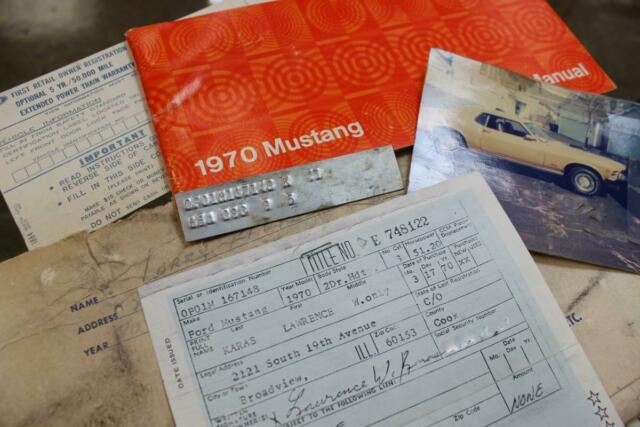 1970 Gold Ford Mustang 1 Owner, 59k, 4spd, 351-4