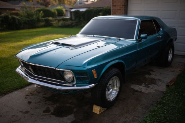 1970 Blue Ford Mustang Coupe