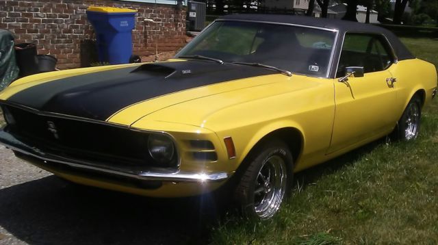 1970 Competition Yellow Ford Mustang Coupe