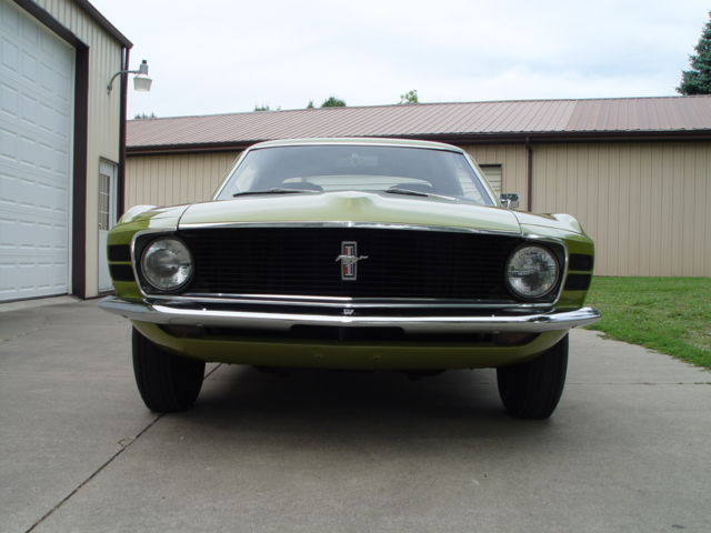 1970 Lime Metallic (Green) Ford Mustang 2 door hardtop