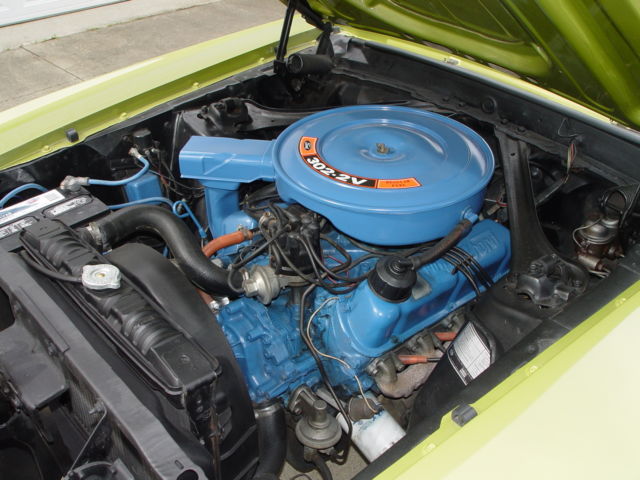 1970 Lime Metallic (Green) Ford Mustang 2 door hardtop