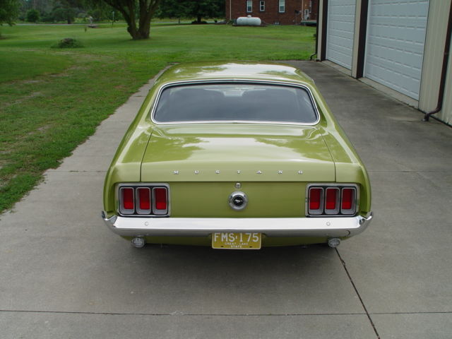1970 Lime Metallic (Green) Ford Mustang 2 door hardtop