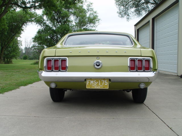 1970 Lime Metallic (Green) Ford Mustang 2 door hardtop