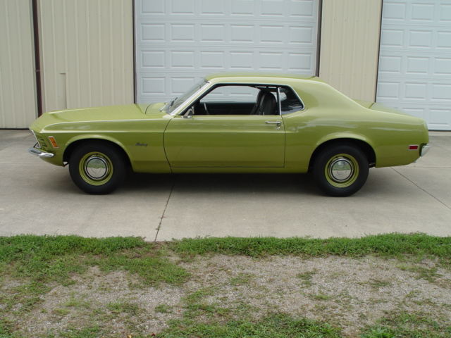 1970 Lime Metallic (Green) Ford Mustang 2 door hardtop