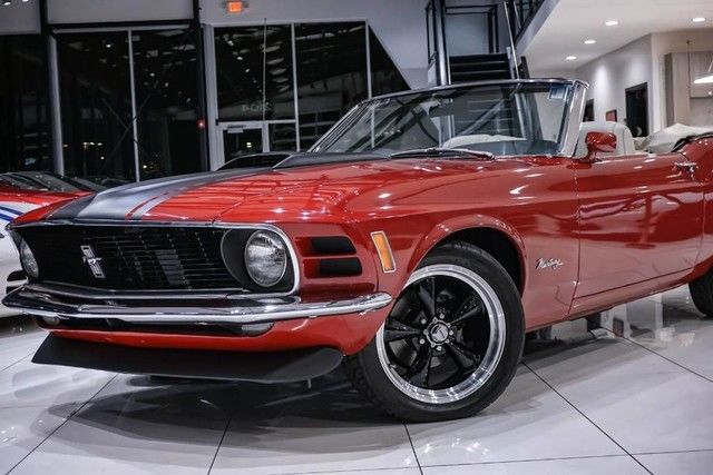 1970 Red Ford Mustang Convertible