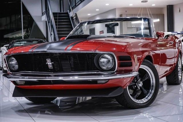 1970 Red Ford Mustang Convertible