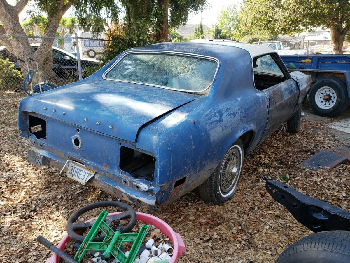 1970 Blue Ford Mustang Coupe