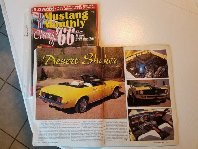 1970 Bright Yellow (Grabber) Ford Mustang Convertible