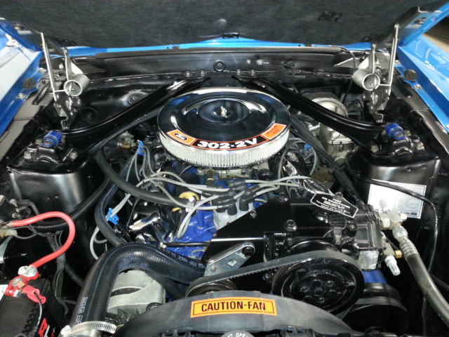 1970 Blue Ford Mustang Convertible