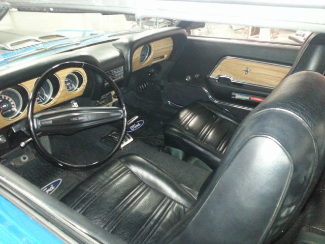 1970 Blue Ford Mustang Convertible