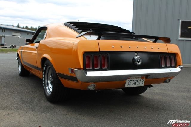 1970 Orange Ford Mustang