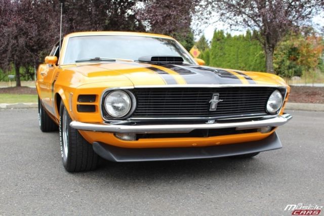 1970 Orange Ford Mustang