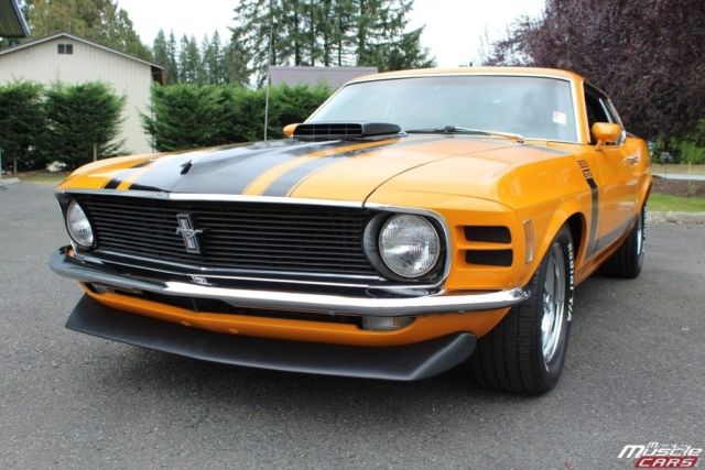 1970 Orange Ford Mustang