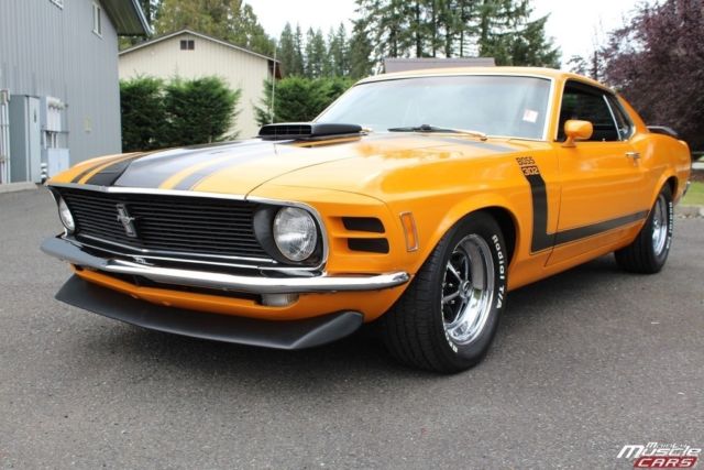 1970 Orange Ford Mustang