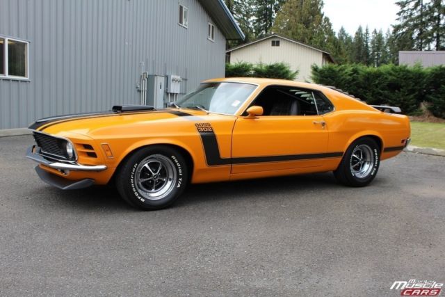 1970 Orange Ford Mustang